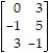 Delete recessive rows and columns from the following matrix game:   A)    B)    C)    D)   