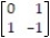 Find the expected value of the matrix game M =   for the respective row and column strategies:   A)  1 B)    C)    D)   