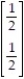 Find the expected value of the game matrix A =   if player 1 and player 2 decide on strategies   and Q =   . A)    B)    C)    D)   