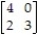 Find the expected value of the game matrix A =   if player 1 and player 2 decide on strategies   and Q =   . A)    B)    C)    D)   