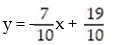 <strong>Solve the formula for the specified variable: -7x + 10y = 19 for y</strong> A) - 7x - 10y = -19 B) C) D) y = 7x - 19