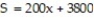 <strong>Suppose the sales of a particular brand of MP3 player satisfy the relationship , where S represents the number of sales in year x, with corresponding to 2002 . Find the number of sales in 2005.</strong> A) 12,600 B) 6400 C) 4400 D) 4200