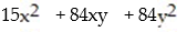 <strong>Find the product: -( 3x + 12y)( 5x + 8y)</strong> A) B) C) D)