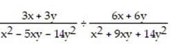Perform the indicated operation and reduce to lowest terms: