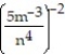 Simplify and express using positive exponents: