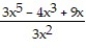 Write in the form + + , where a, b, and c are real numbers and p, q and r are integers.