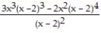 Write with positive exponents only, and as a single fraction reduced to lowest terms.