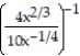 Simplify and express using positive exponents: