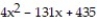Factor, if possible, as the product of two first-degree polynomials with integer coefficients:
