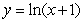 Given the following graph, what would the equation of the line be if the horizontal axis is labeled ln x and the vertical axis is labeled ln y?   A)    B)    C)     D)   