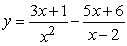 The horizontal asymptote of   is y = _____. Enter  none  if there is no horizontal asymptote.