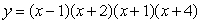 Use a graphing calculator or computer to graph   . Use the graph to pick the factored form of y. A)     B)     C)     D)    