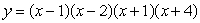 Use a graphing calculator or computer to graph   . Use the graph to pick the factored form of y. A)     B)     C)     D)    