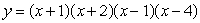 Use a graphing calculator or computer to graph   . Use the graph to pick the factored form of y. A)     B)     C)     D)    