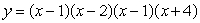 Use a graphing calculator or computer to graph   . Use the graph to pick the factored form of y. A)     B)     C)     D)    