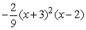 Which of the following could be a formula for the graph shown below?   A)     B)     C)     D)    