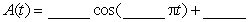 The following table gives    , the percentage of the electorate favoring candidate A during the 12 months preceding a presidential election. Time, t, is measured in months, and t = 0 is a year before election day.   If   were approximately trigonometric, its formula could be written   . Round the second answer to 3 decimal places.