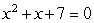 The roots of    are complex numbers. Find the roots.