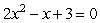 The roots of    are complex numbers. Find the roots.