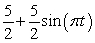 There is a red dot on the outer edge of a wheel. The wheel is rolling on the ground in a counterclockwise direction and has diameter 11 inches. Which of the following is a formula using the sine function for the height of the dot above ground level after t seconds if the wheel completes one full revolution every 2 seconds. At t= 0 the dot in 9 o'clock position. A)    B)    C)    D)   