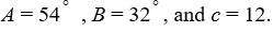Use the figure below to find side a when   Round to 2 decimal places.  