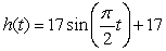 Suppose you are on a ferris wheel (that turns in a counter clockwise direction) and that your height, in meters, above the ground at time t, in minutes, is given by . How many minutes does one revolution take?