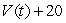 <strong>The amount of money in your bank account is given by . Which of the following formulas matches the description the amount of money I will have in my bank account 30 years from now?</strong> A) B) C) D)