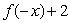 The following is the graph of    .    Sketch the graph of   .