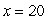 Use linear regression on the values x and     to fit a function of the form   .    Use a calculator program to find the regression line for this data. Use the regression line to find the value of y when    . Round to 2 decimal places.