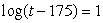 Solve for t: