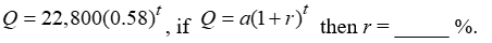 In the exponential formula    