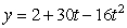 The height of a baseball in feet    seconds after it has been hit is given by   . At what time   does the baseball reach maximum height? Give your answer correct to 3 decimal places.