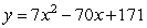 Which of the following parabolas have a vertex of  ? A)    B)    C)    D)    E)   