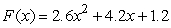 Find the zeros of    by using the quadratic formula. List the answers in the form  A, B , with A < B. Write your answers correct to 3 decimal places