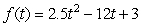 The height of an object above the ground is described by the function . a) What is the initial height of the object at time t= 0? b) When does the object have height 3?