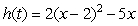 Is the function    quadratic? If so, write the function in the form    .