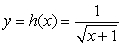 Find the x-coordinate of the point on the graph of     whose y-coordinate is 1.