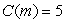 The following table shows the cost of a taxi ride, in dollars, as a function of miles traveled.    If     , estimate m to 1 decimal place.