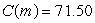 The following table shows the cost of a cell phone bill, in dollars, as a function of the number of texts.    Use a calculator program to find a regression line for this data. From the formula for the regression line, estimate the value of m that satisfies     . Round up to the nearest number of texts.