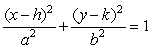 Write the ellipse    in the form   .