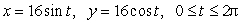 What is the direction of the circle parameterized by   ? A)  counterclockwise B)  clockwise