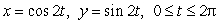 Which of the following sets of equations parameterize the circle   ? Mark all that apply. A)    B)    C)    D)    E)   