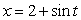 What curve is parameterized by the functions    and   ? Give an implicit or explicit equation for the curve.