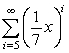 For what values of x does the sum   converge?
