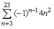 How many terms are there in the series    ?<div style=padding-top: 35px> 