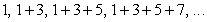 Consider the sequence    involving sums of odd integers. What is the 40<sup>th</sup> term of this sequence (i.e. the sum of the first 40 odd numbers)?<div style=padding-top: 35px> 