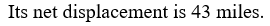 <strong>A car travels 19 miles south and then 24 miles east. Which of the following is true?</strong> A) B) C) D)