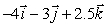 <strong>Let the x-axis point east, the y-axis point north, and the z-axis point upward, and let the unit vectors be in kilometers. What does the vector represent?</strong> A) A displacement of 5 km east, followed by a displacement of 2 km north and a displacement of 2 km up. B) A displacement of 5 km west, followed by a displacement of 2 km north and a displacement of 2 km up. C) A displacement of 5 km east, followed by a displacement of 2 km south and a displacement of 2 km up. D) A displacement of 5 km west, followed by a displacement of 2 km south and a displacement of 2 km up.