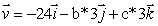 The vectors and are parallel.