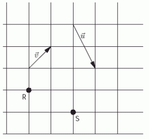 In the figure below, each square is 4 units along each side. In component form, .